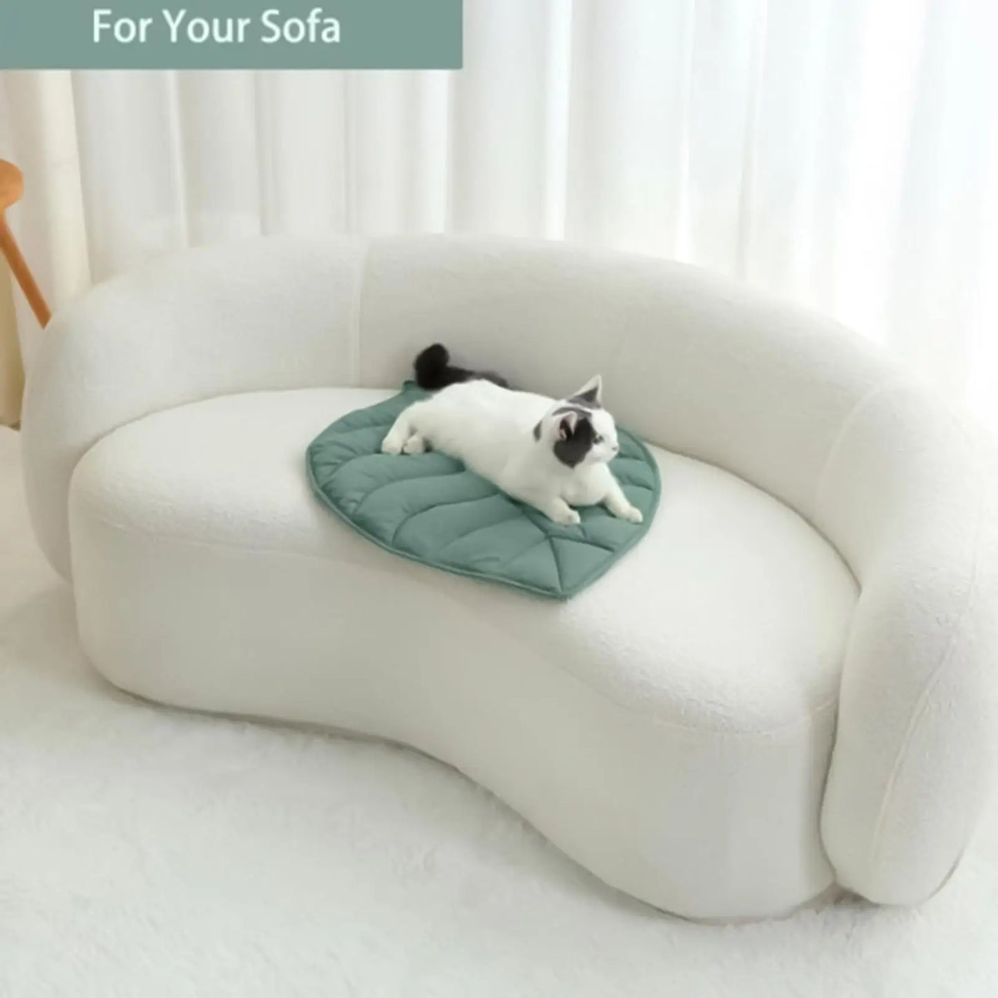 Cat Bed Mat Leafs Shape Pet Blanket Soft Puppy Sleeping Pad Washable Non-Slip Room Decor Floor Rug For Dogs Cats Pet Supplies