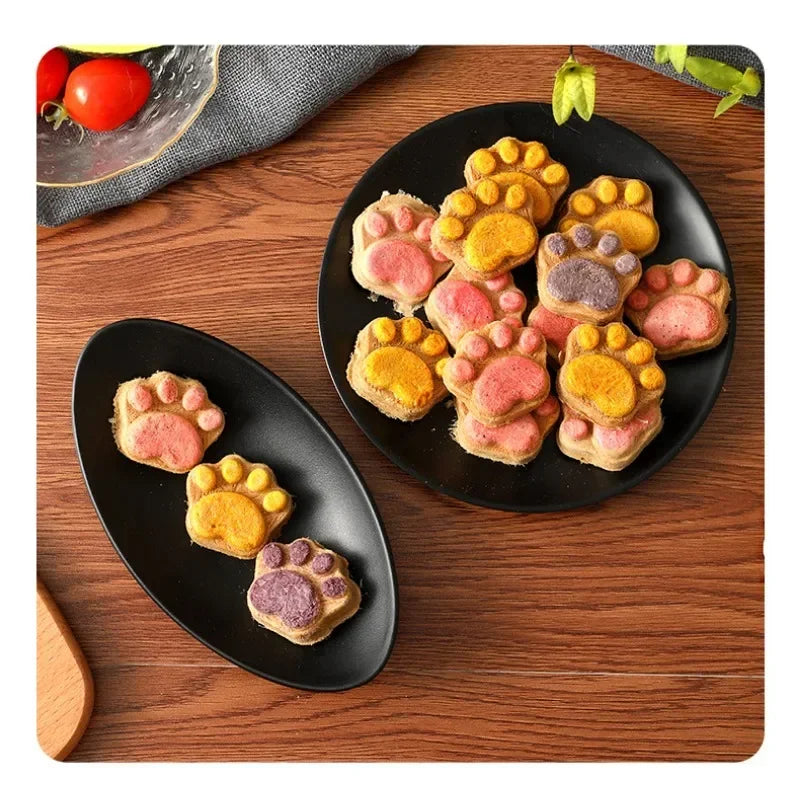 10/20/50Pcs Cat Snacks Cat Biscuit Freeze-Dried Cat Claw Biscuits Dog Snacks Nutrition Fattening Snack Cat Training Reward Snack