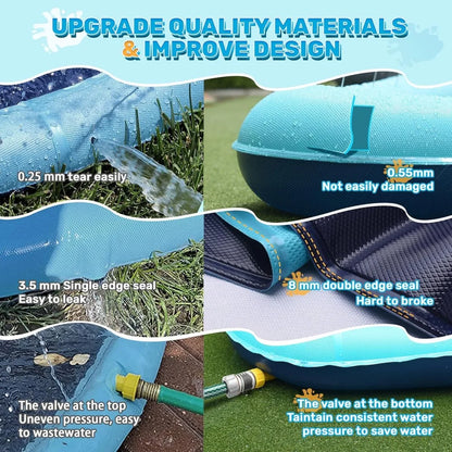 60-97'' Winter and Summer Outdoor and Indoor Dog Shower Playpool Inflatable Sprinkler Pad Pet Fountain Foldable Pad Dog Shower