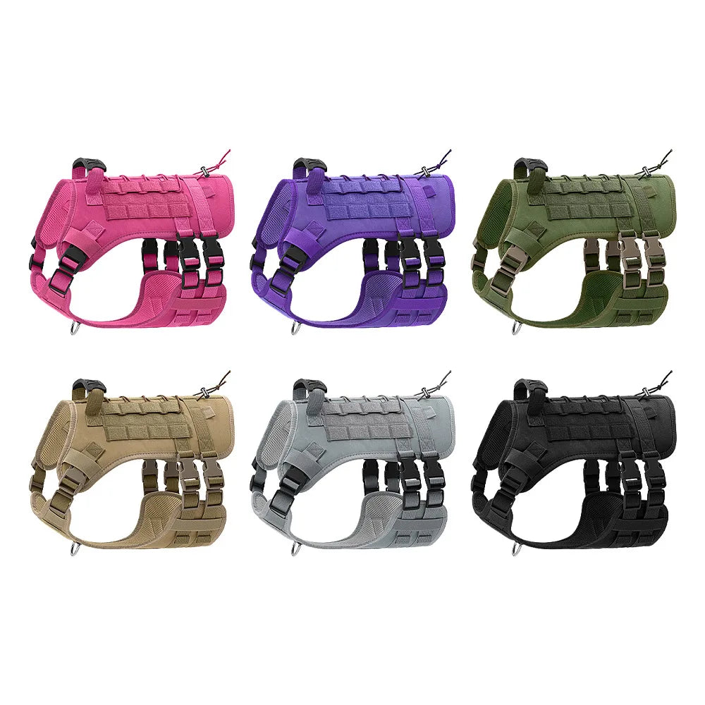 No Pull Dog Harness with Handle Soft Padded Vest Easy Control Reflective for Small Medium Large Dogs Outdoor Walking Training