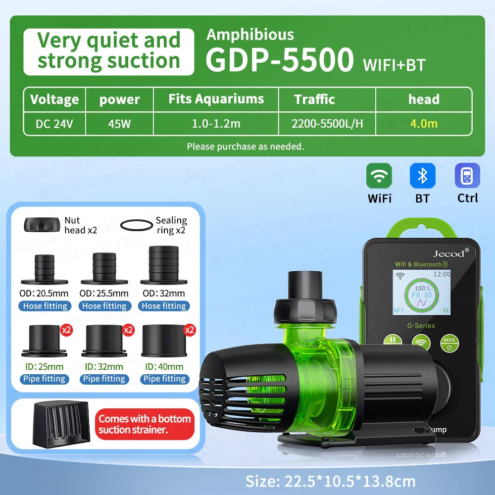 Jebao Jecod GDP Series Fish tank Smart Pump with WiFi BT for Freshwater And Saltwater Aquariums