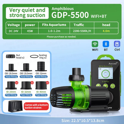 Jebao Jecod GDP Series Fish tank Smart Pump with WiFi BT for Freshwater And Saltwater Aquariums