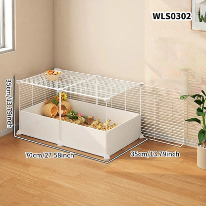 Hamster Cage for Home Use, Luxury Villa for Golden Hamsters, Small Chicken Breeding Observation Cage, Empty Cage