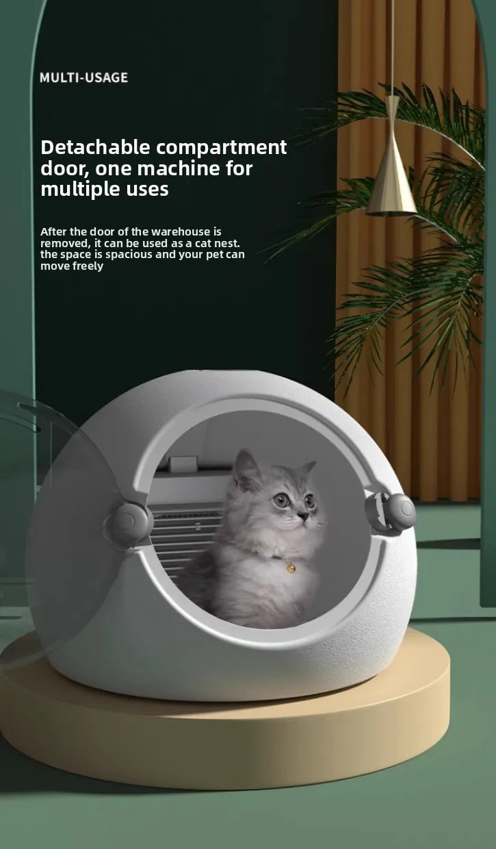 Pet drying box Automatic cat dryer Household small dog cat bath blowing water artifact，Cat, dog,pet dogs dryer,cat dog supplies