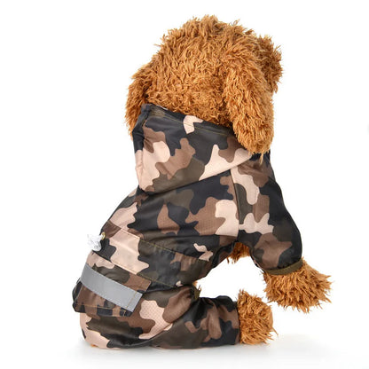 Breathable Dog Raincoat Waterproof Jumpsuit Reflective Rain Coat Sunscreen Dog Outdoor Clothes Jacket for Small Dog Pet Products