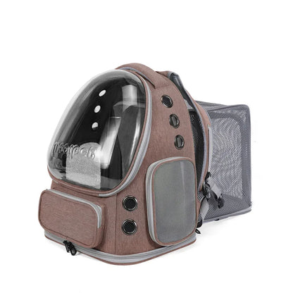 Expandable Large Capacity Pet Cat Carrying Bag Breathable Backpacks For Small Dogs Cats Outgoing Travel Airline Transport