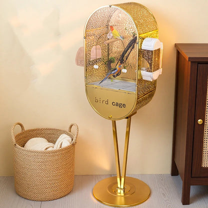 Large Bird Cages Canaries Parrot Houses Luxury Decorative Display Birds Cage Interior Transparent Parakeet Habitats Villa
