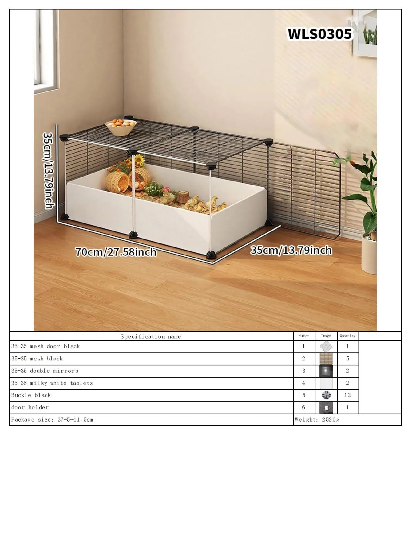 Hamster Cage for Home Use, Luxury Villa for Golden Hamsters, Small Chicken Breeding Observation Cage, Empty Cage
