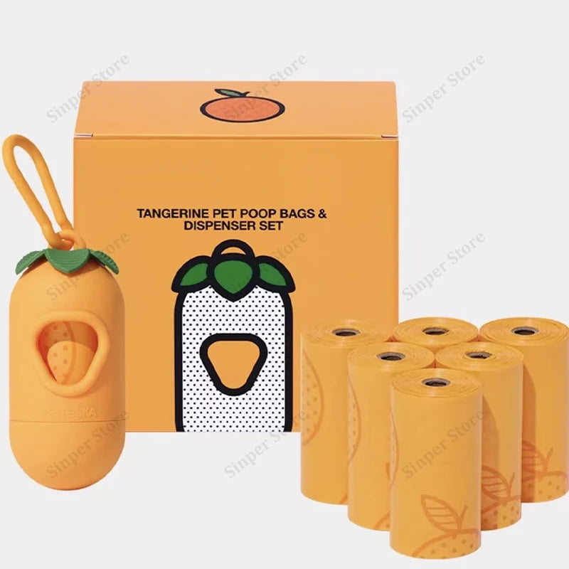 Dog Poop Bag Holder for Leash Dogs Waste Bag Dispenser with Elastic Loop Protable Lightweight Plastic Holders for Pet Dogs