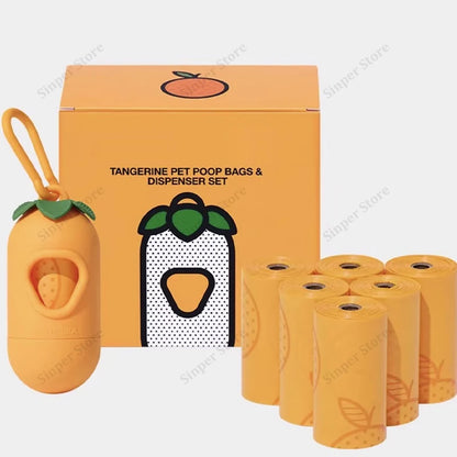 Dog Poop Bag Holder for Leash Dogs Waste Bag Dispenser with Elastic Loop Protable Lightweight Plastic Holders for Pet Dogs
