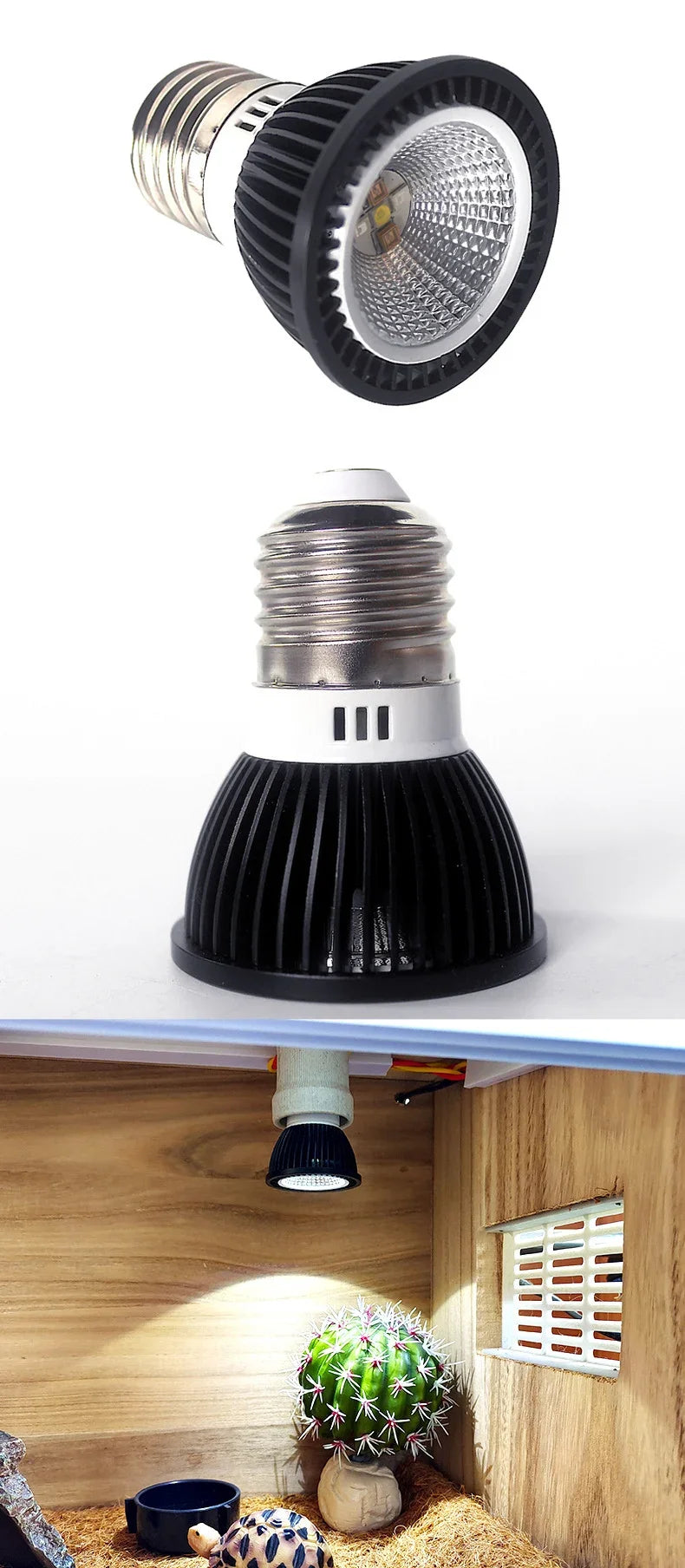 UVB+UVA Reptile 110/220V Basking LED Lamp Reptile Turtle Lizard Mane Lion Ultraviolet Calcium Lamp Sun Light Energy-Saving