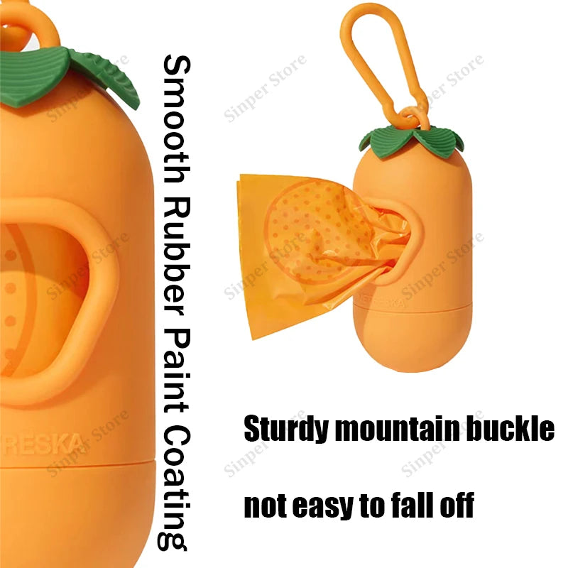 Dog Poop Bag Holder for Leash Dogs Waste Bag Dispenser with Elastic Loop Protable Lightweight Plastic Holders for Pet Dogs