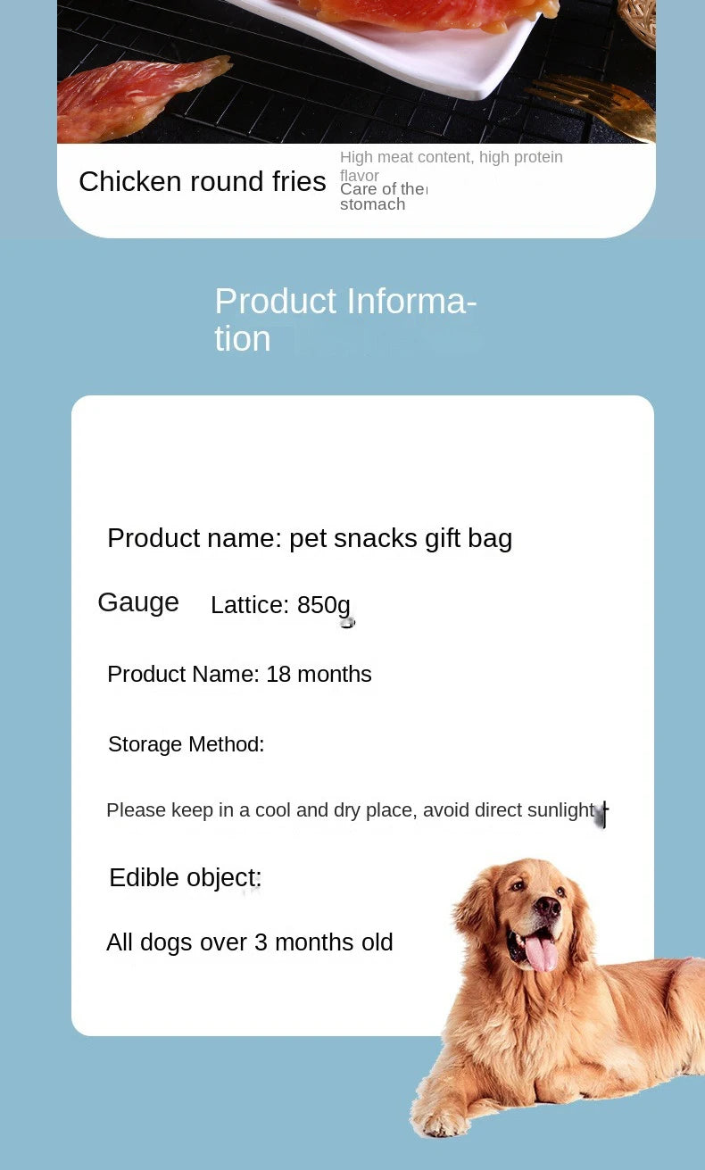 Pet snacks 110g dog snacks training rewards bite-resistant teeth grinding stick chicken breast beef strips