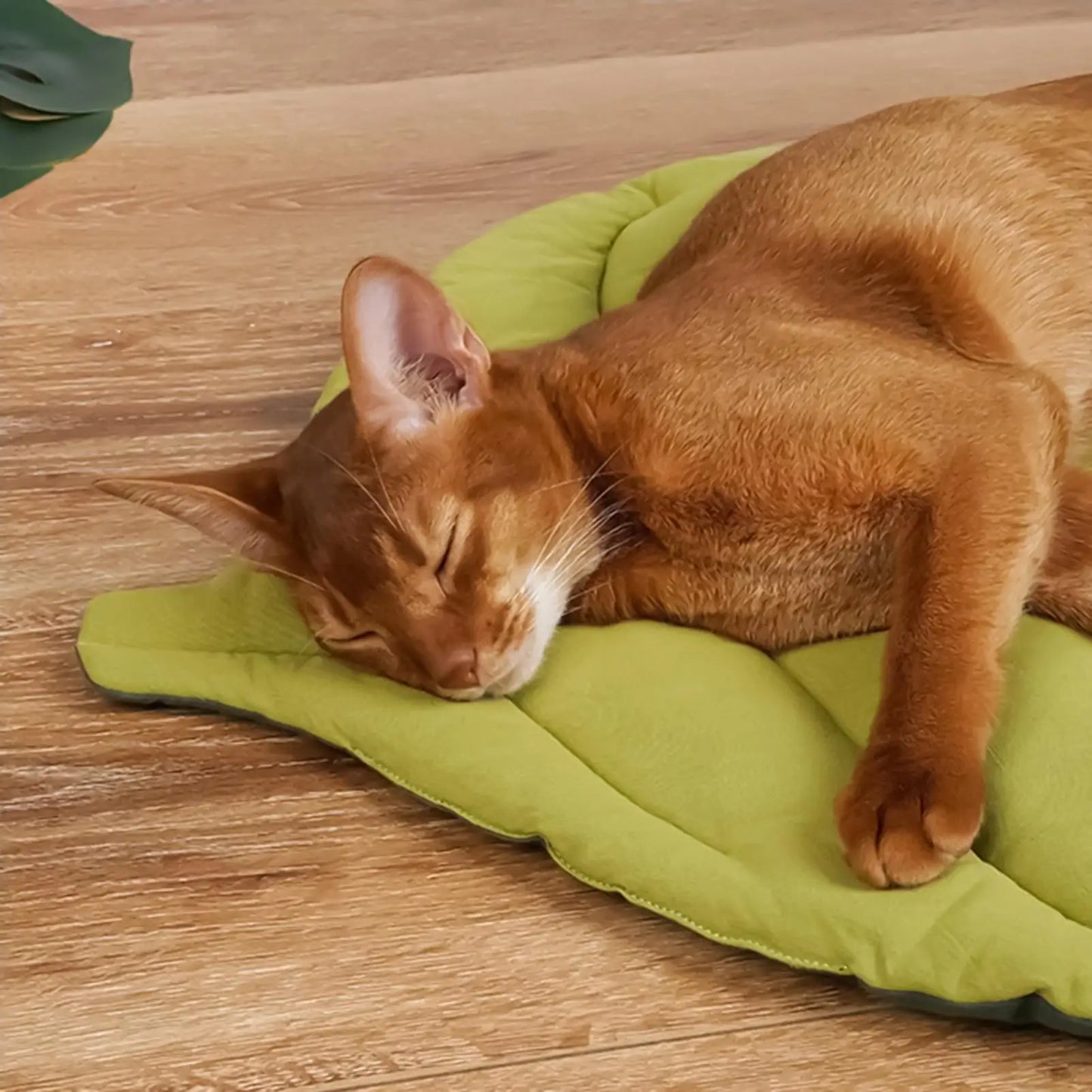 Cat Bed Mat Leafs Shape Pet Blanket Soft Puppy Sleeping Pad Washable Non-Slip Room Decor Floor Rug For Dogs Cats Pet Supplies