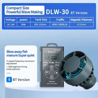 Jebao Jecod DLW Series Aquarium Smart Wave Maker Flow Pump with WiFi LCD Controller for Fish Tank