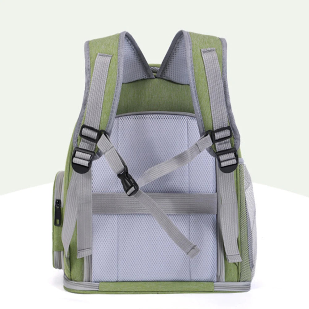 Expandable Large Capacity Pet Cat Carrying Bag Breathable Backpacks For Small Dogs Cats Outgoing Travel Airline Transport