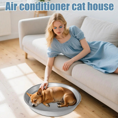 Aluminum pet cooling bed Say goodbye to the hot weather Strong and scratch-resistant tear-resistant durable pet bed supplies