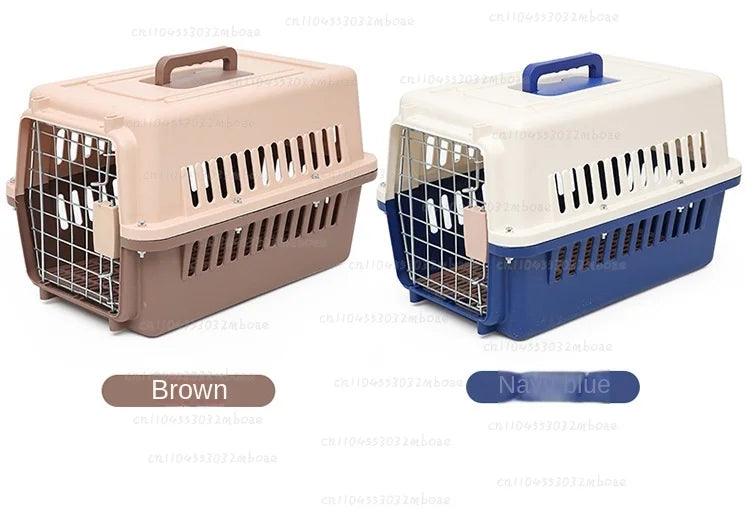 Outdoor Large Plastic Cat CageLarge Airline Pet CageCat Shipping Box Portable Pet Supplies