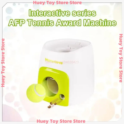 Automatic Dog Ball Launcher with Food Reward - Smart Tennis Ball Thrower Machine for Dogs, Interactive Pet Toy with Chase Traini