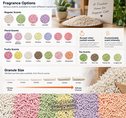 Tofu Cat Litter Samples
