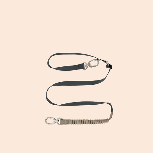 Multi-Functional Dog Leash Anti-Burst Shock Absorption Hands-Free Waist Shoulder Strap Adjustable 114-143cm for 40kg