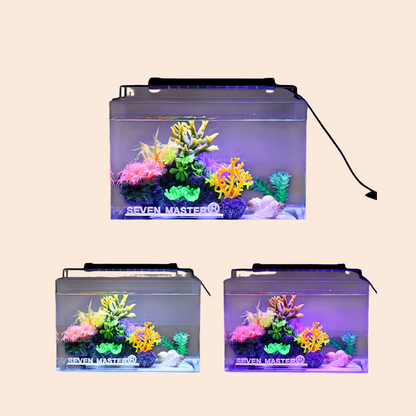 Aquarium LED Light Super Slim Fish Tank Aquatic Plant Grow Lighting Waterproof Bright Clip Lamp RGB LED 31-120cm for Fish Tank