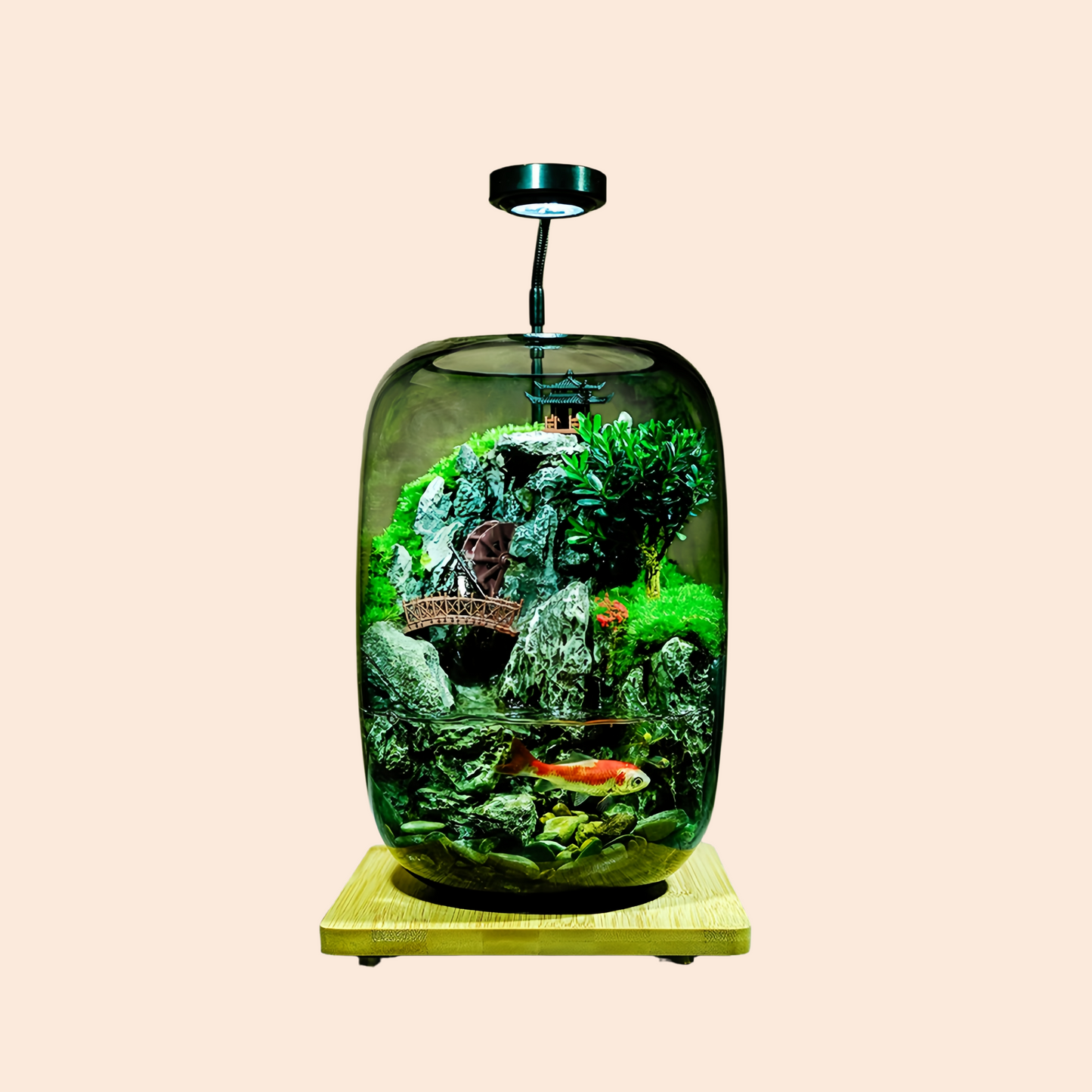 Glass Aquariums Ecological Hydroponics Plant Bottle Small Desktop Decoration Fish Tank Multi-functional Landscape Aquariums