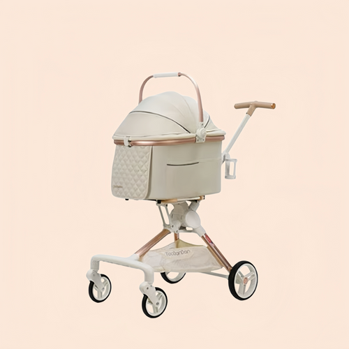 Foldable Pet Cart Strollers Basket Change Direction Medium Dogs Strollers Detachable Cat Dog Trolley Carrier Wheels Outdoor