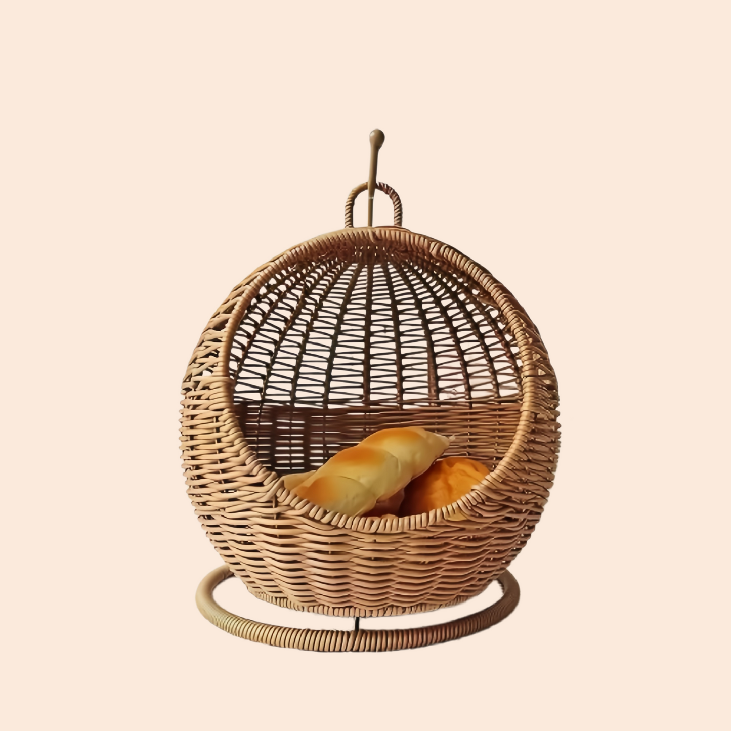 Luxury Fruit Basket Cat Hammock bed Hand Woven Storage Basket Comfortable Heavy Carton Packaging Not Easy To Damage for Pets