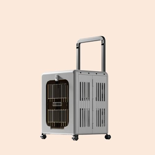 Pet supplies Outdoor cat out cat box breathable air box puppy pet supplies universal wheel pull rod box out of cage air