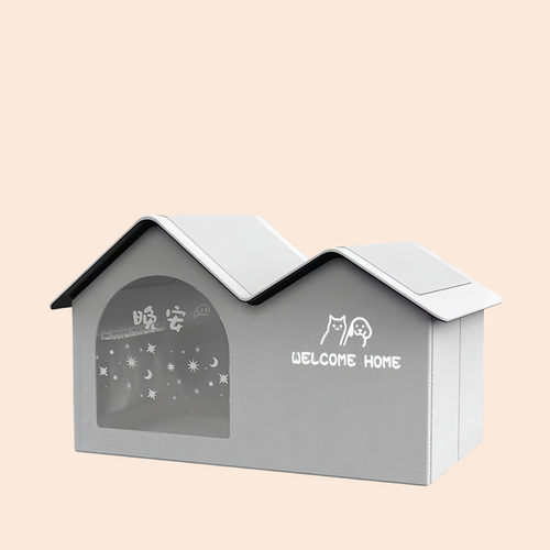 Cooling Cat House Aluminum Foil Insulated Cat Cooling House Tear Resistant Shade Tent Cave Spacious Shelter For Apartment Patio