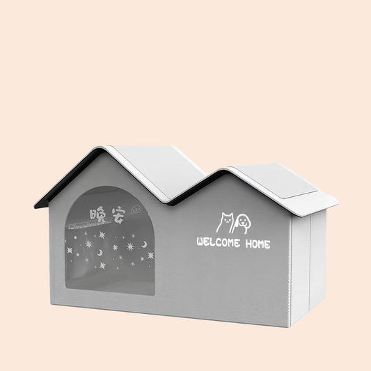 Cooling Cat House Aluminum Foil Insulated Cat Cooling House Tear Resistant Shade Tent Cave Spacious Shelter For Apartment Patio