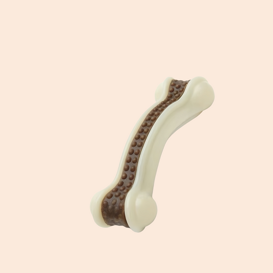 1pcs Dog Toys Eat Play Nylon+Leather Bone Stick Teething Stick Dog Toy Bite Gum Bone Resistant Bite Chewing Pet Supplies