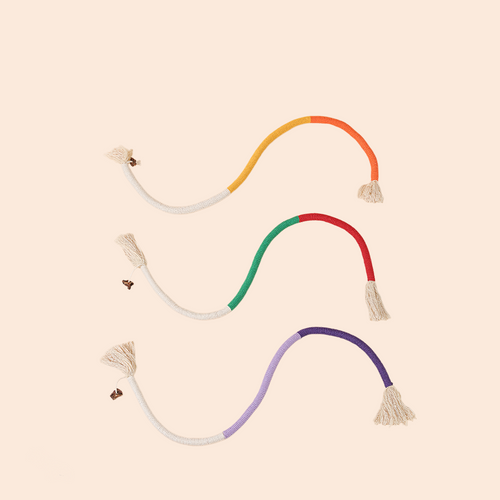 Cat Bite Rope Toy Grinding Teeth Durable Teasing Cat Rope Toy Cat Scratcher Rope Toy Cotton Rope Bite-resistant Chewing Toy