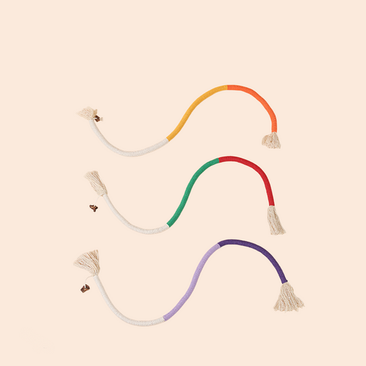 Cat Bite Rope Toy Grinding Teeth Durable Teasing Cat Rope Toy Cat Scratcher Rope Toy Cotton Rope Bite-resistant Chewing Toy