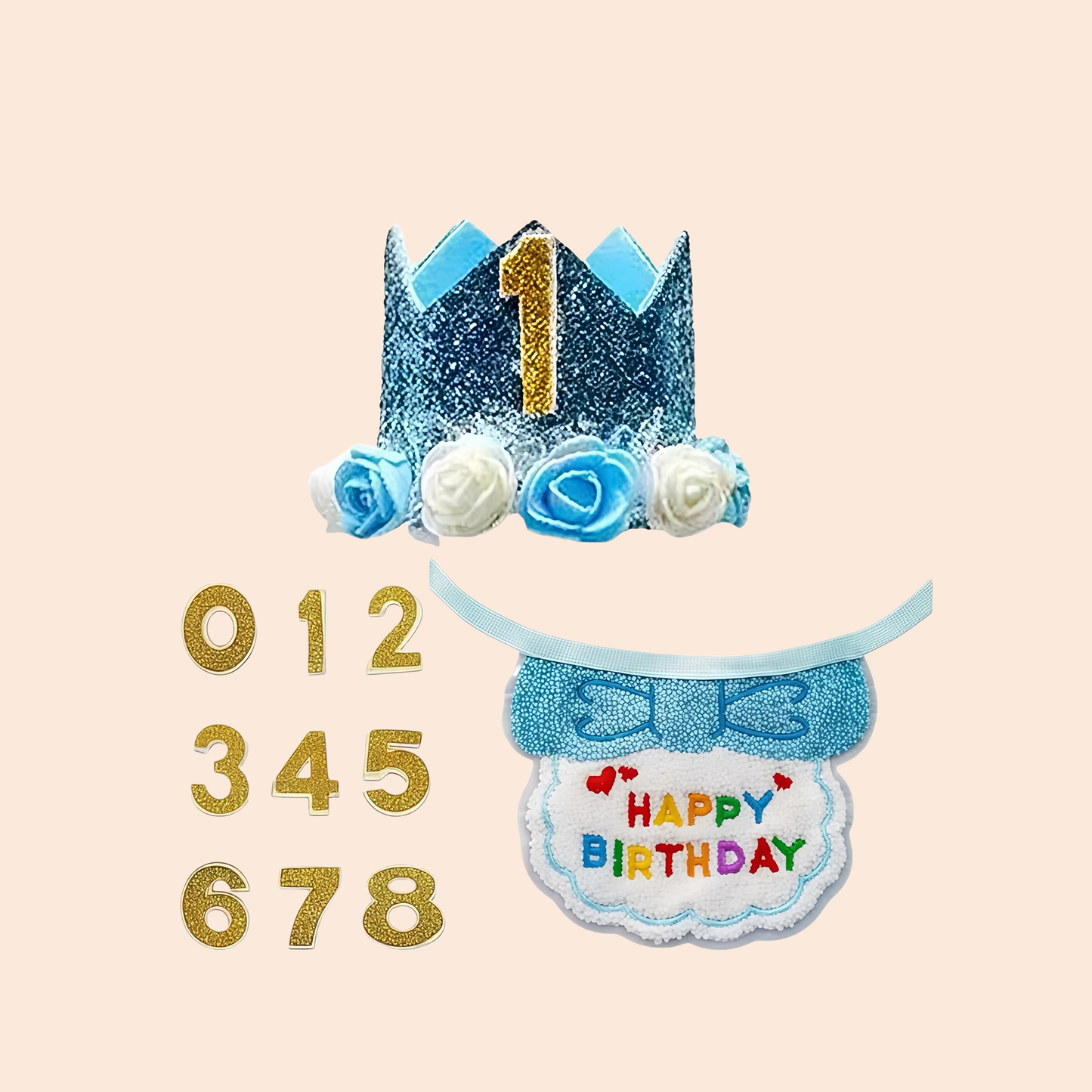 Dog Birthday Party Decorations Adjustable Collar Hat With Number Dogs Birthday Party Supplies For Pet Cat Adoption Small Animal